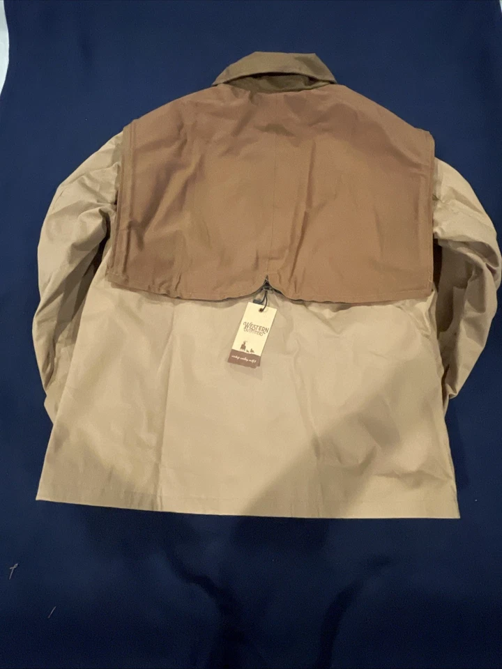 Jaqueta de algodão bege Western Outfitters Yellowstone John Dutton média - Imagem 3 de 4