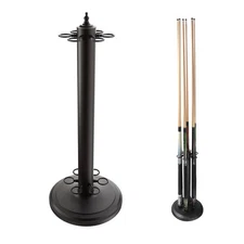 GSE Games & Sports Expert Stand-Style Metal Billiard Pool Cue Rack, Holds 6 P...