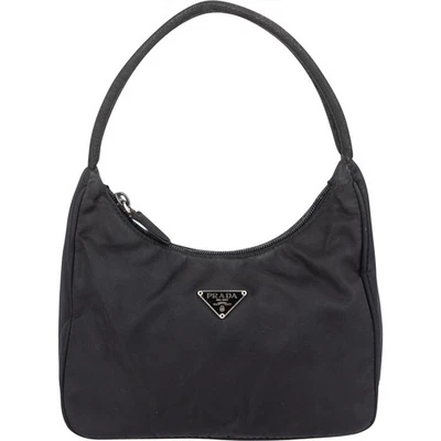 Prada Black Nylon Triangle Vintage Re-Edition Handbag Tasche - Bild 1 von 4