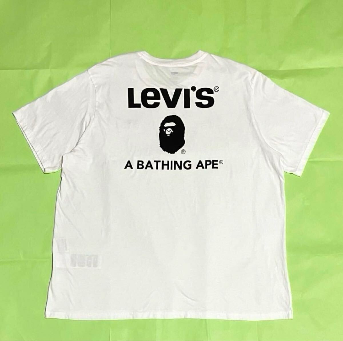 A Bathing Ape × Levi's Short Sleeve Graphic Tee White XL image 3