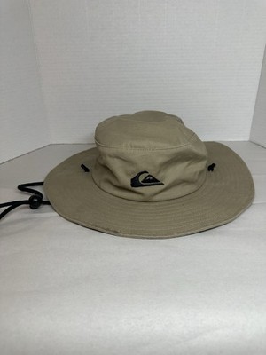 Quicksilver Bucket Hat - Beige/Khaki, Unisex ,Chin Strap - L/XL - Sun, Beach