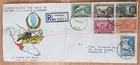 Malaya definitive stamps FDC Singapore registered
