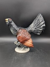 Balzender Auerhahn Figur Skulptur Keramik Thüringen alt vintage groß