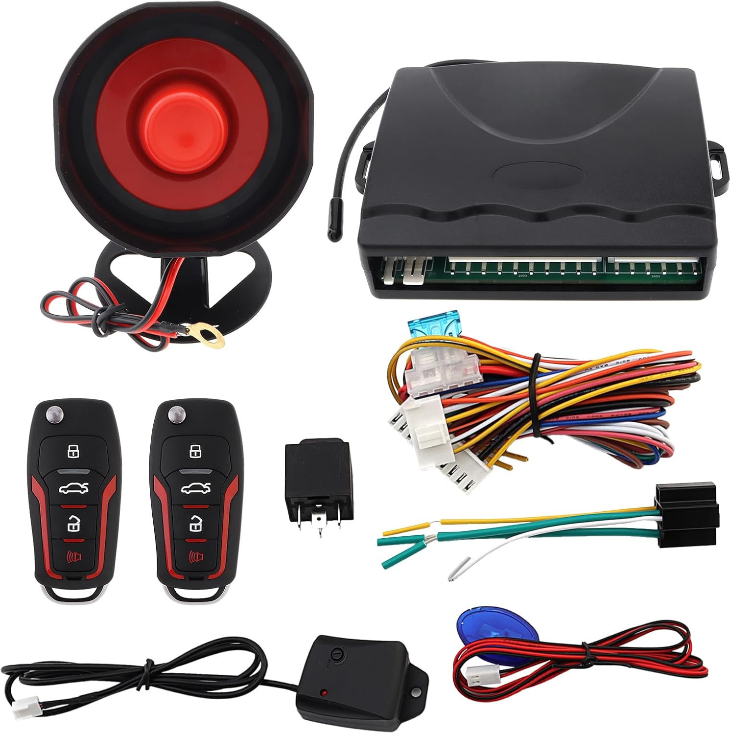 , Universal 12v Auto Car Security System Burglar Alarm P
