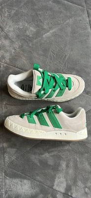 adidas BEAMS Bodega Beige Green Suede Low Top Men's Athletic Sneakers