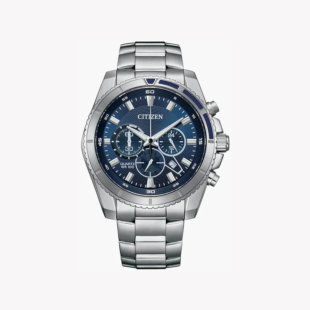 Citizen Men's Chronograph Quartz Stainless Steel Watch - AN8201-57L NEW