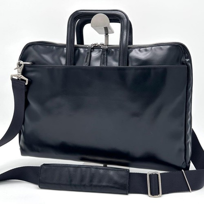 #ad PORTER REAL 3WAY Briefcase Clutch Shoulder Bag Black Used $159.03