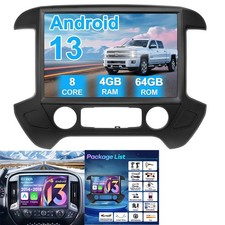 13.1Inch Carplay Stereo for Chevy Silverado GMC Sierra 1500 2500 3500 2014-2018