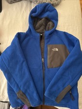 The North Face Glacier Boys Fleece Jacket Size M 10-12 Blue, Full Zip