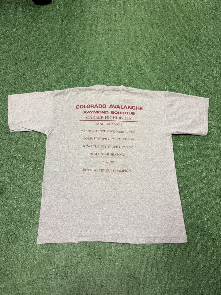 Camisa De Colección Colorado Avalanche 2001 Copa Stanley Raymond Bourque XL NHL Hockey Foto 3 de 4