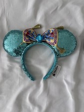 Disney Minnie Mouse Sequined Jasmine and Purple Flower Minnie Ears