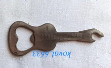 rare vintage beer bottle opener iron in the form of a guitar USSR 1970 original