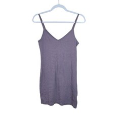 Light Purple Ribbed Cami Bodycon Mini Dress L Soft Spring Capsule Layer Stretch