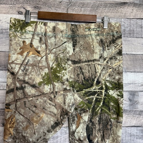 Cabelas OutfitHer Womens Leggings BugSkinz Woodlands Camo Cropped Hunting XL NWT - Picture 3 of 14