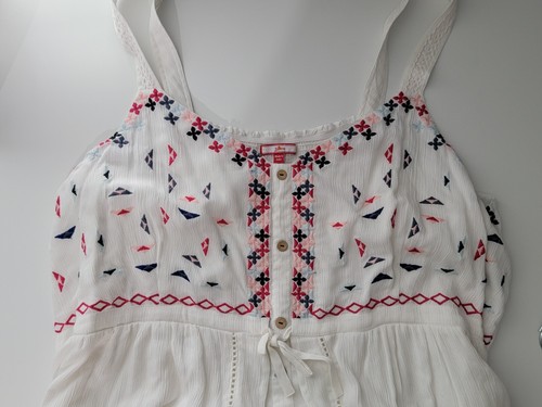 Joe Brown Womens Cotton Embroidered Boho Tank Plus Size 26 - Picture 11 of 11