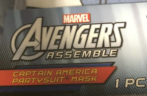 ADULT Marvel Avengers Captain America Costume Partysuit Mask - NEW - Picture 4 of 5