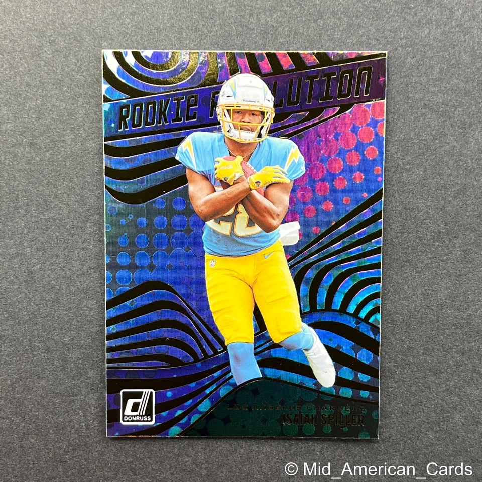Isaiah Spiller 2022 Panini Donruss Rookie Revolution #REV-15 Chargers (RC) - Image 3 of 4