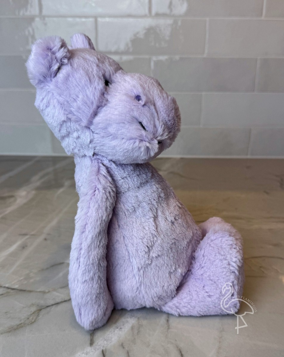 Jellycat Bashful Hippo - NWT New With Tags - Lavender Animal