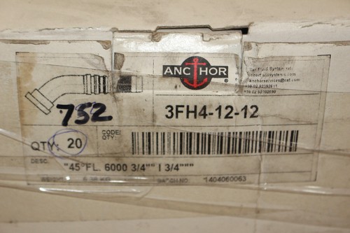 Paquete de 10 orugas / ancla - manguera de 3/4"" a brida SAE 62 de 3/4"" - serie 3 - Imagen 2 de 4