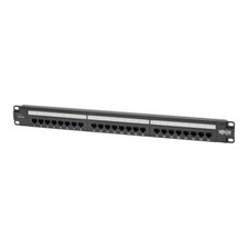 Tripp Lite N252-P24 Cat6 24-Port Patch Panel PoE Compliant 110/Krone 568A/B BLK