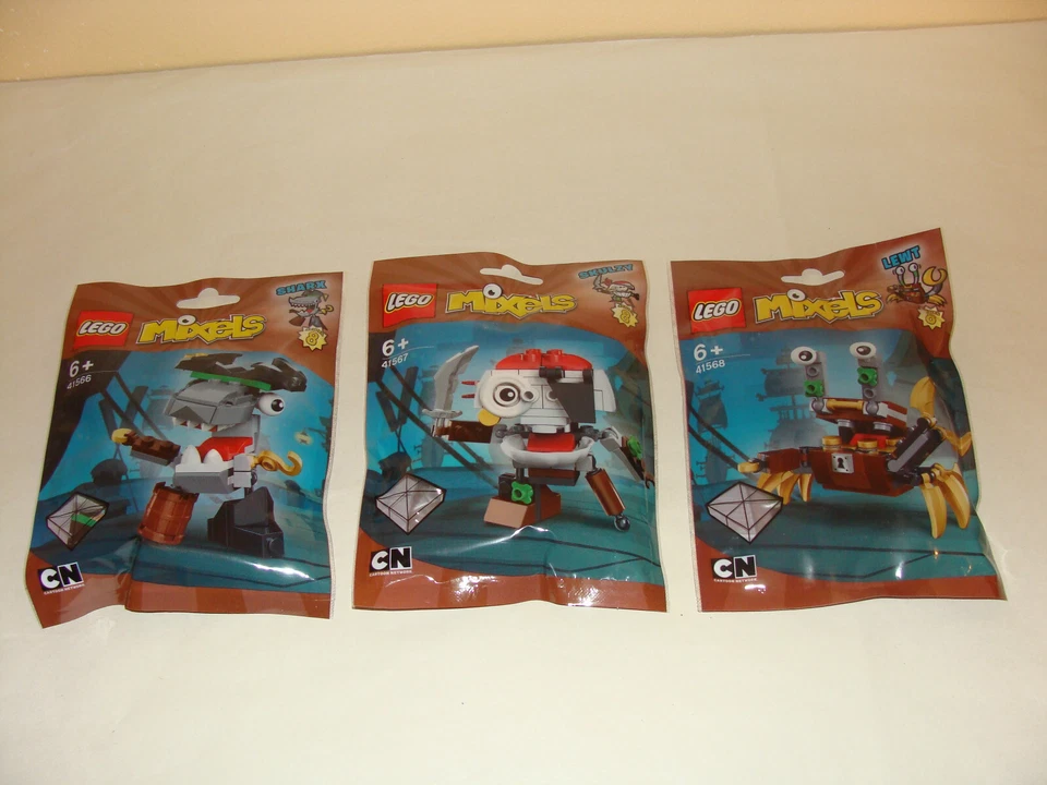 LEGO MIXELS SERIE 8 SPLASHO AQUAD SHARX LEWT SCRUBZ TUTH JUEGO COMPLETO DE 9 NUEVO Foto 3 de 4