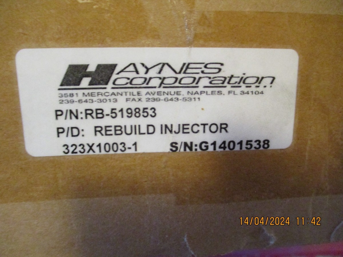 BOSCH DIESEL FUEL INJECTOR EMD 323X1003-1 RB-519853 BOSCH DIESEL FUEL INJECTOR EMD 323X1003-1 RB-519853