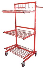 3 Shelf Mobile Autobody Parts Storage Rack Parts Carts Body Tool Collision 3 Shelf Mobile Autobody Parts Storage Rack Parts Carts Body Tool Collision