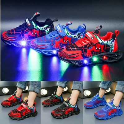 spider man flashing trainers