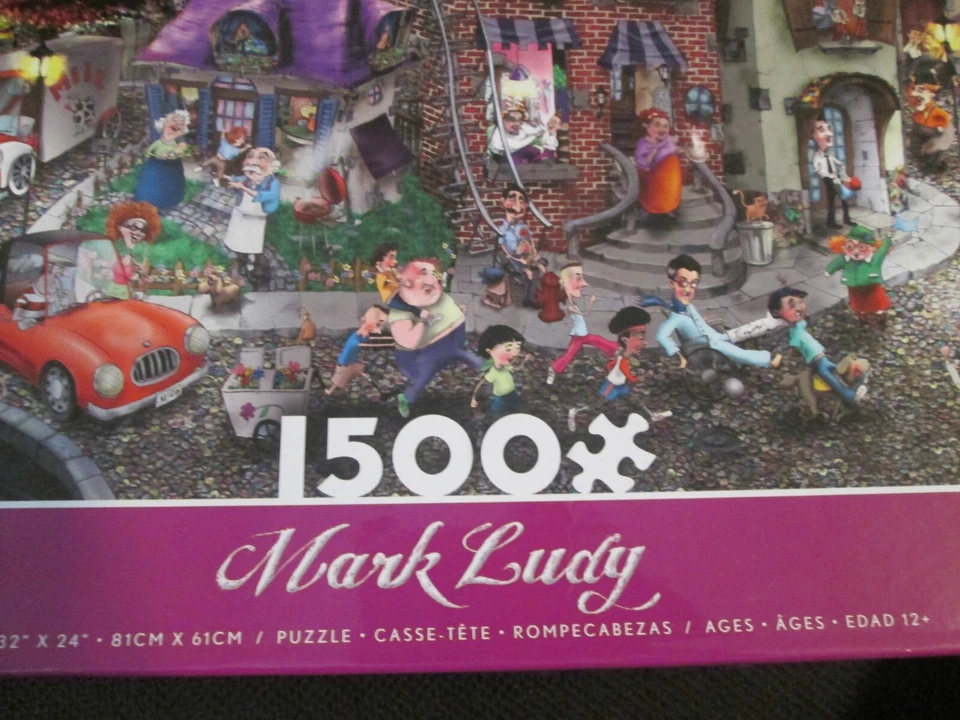 Ceaco🐭Neighborhood Life Puzzle🐭1500 Pc🐭Complete w/Poster Great & Colorful! - Image 4 of 4