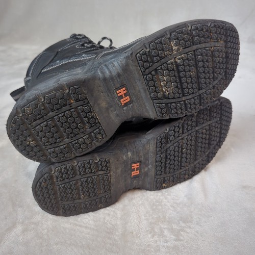 Stivali moto pelle Harley Davidson Foxfield uomo 11,5 punta morbida D93344 - Foto 14 di 17