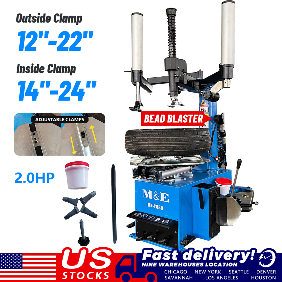 2.0HP Bead Blaster Tire Changer Machine Tire Machine with Helper Repair ...