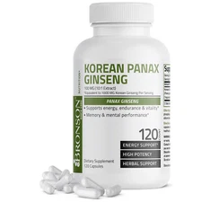 Korean Panax Ginseng Energy + Memory & Mental Performance, 120 Capsules