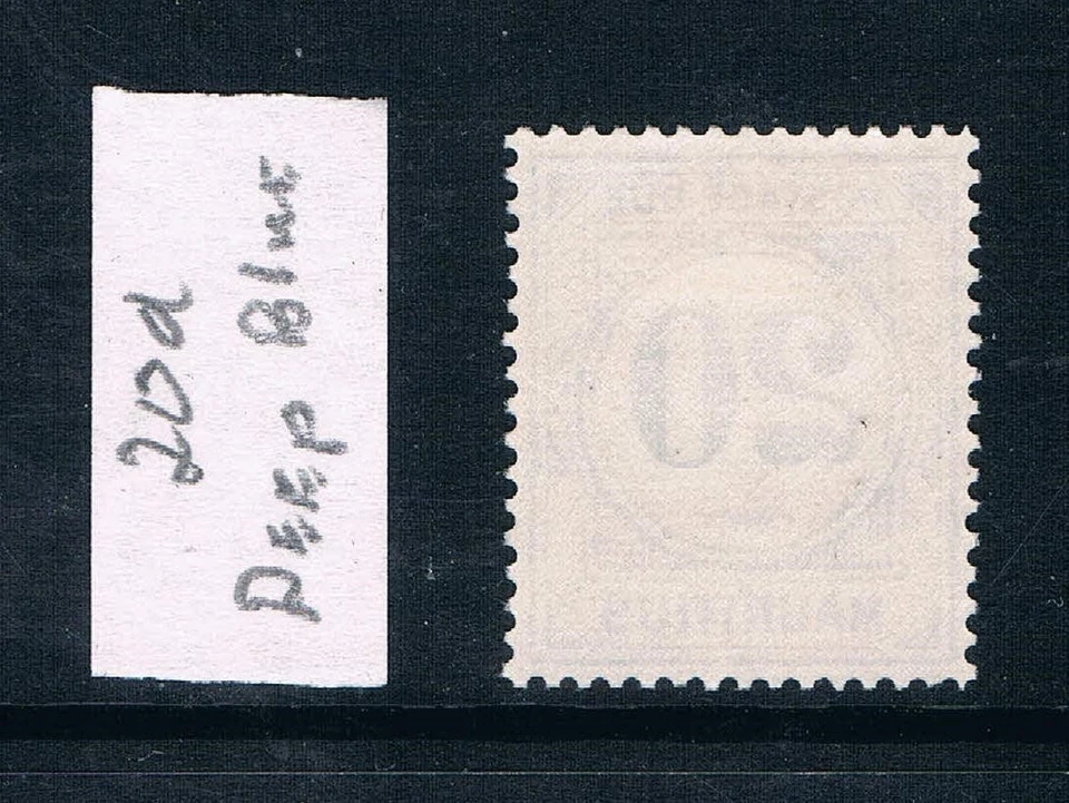 Mauricio 1966 - 20¢ franqueo debido - azul profundo - SC J12v [SG D12a] MNH P4 Foto 2 de 2