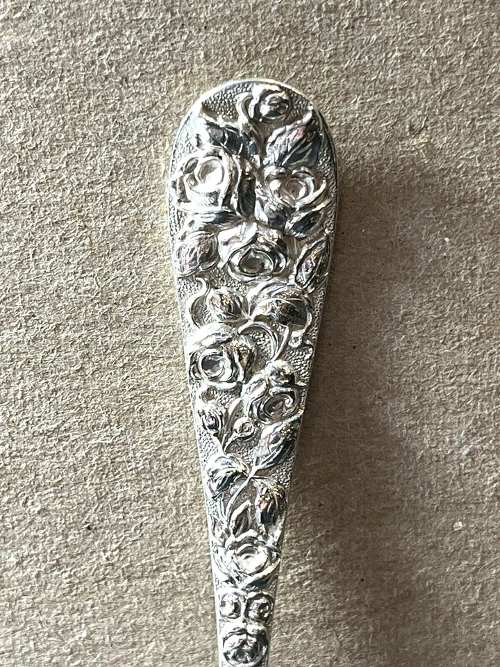 Cucharadita de plata de ley Baltimore Rose 24 gramos. ML Foto 3 de 4