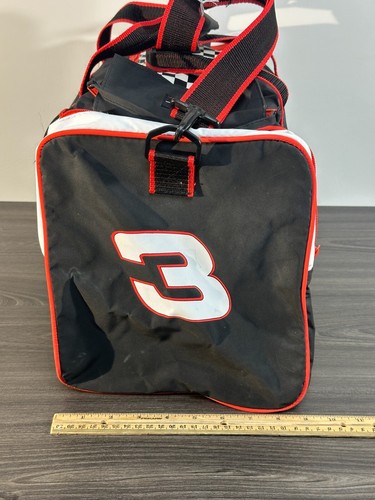 90s Dale Earnhardt Sr Goodwrench Racing Duffle Shoulder Bag NASCAR #3 Black Zip - Bild 6 von 19
