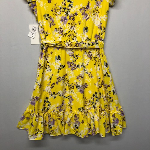 Neu mit Etikett Julia Jordan kurzärmeliges Damen-Halstuch Blumenmusterkleid Größe 6 Polyester B224 -11 - Bild 15 von 15