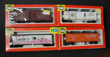 Lot Of 4 Vintage Life Like Boxcars All Have Real Nice Graphics.