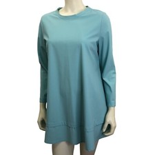 125 IC BY CONNIE K AQUA CREW NECK TOP SM NEW WITH TAG