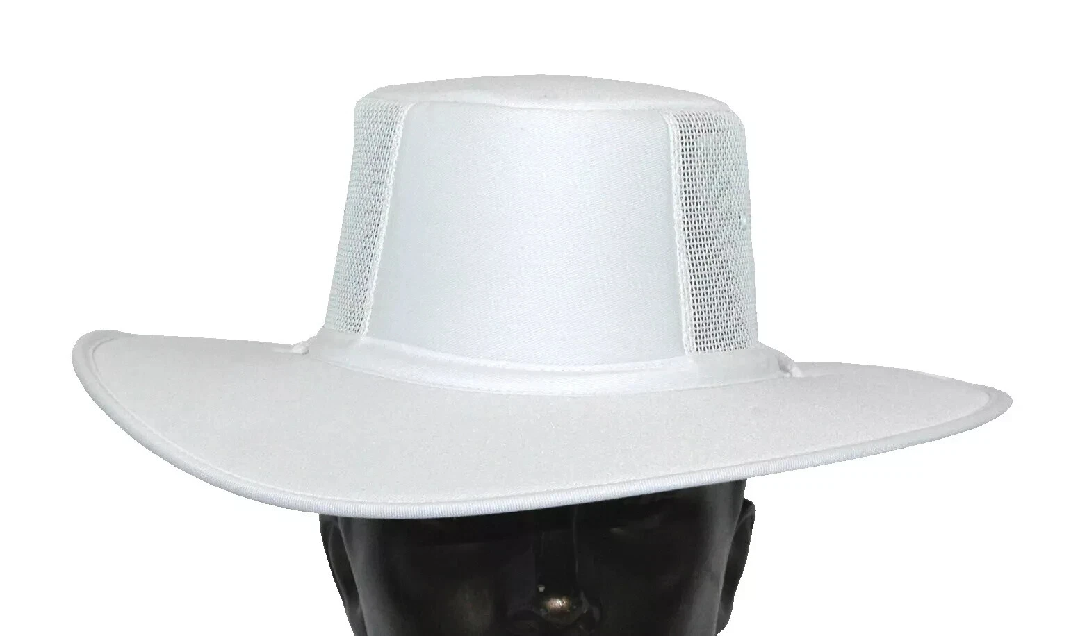 REO Mens Ventilator Umpires Mesh Panels Sun Hat White Size Small 54-55cm