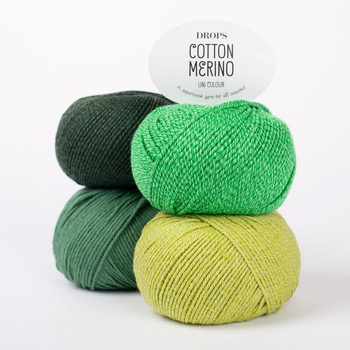 Gotas ALGODÓN MERINO Hilo, DK Peso Hilo, 1.8 OZ Superwash 20+ COLORES - Imagen 4 de 34
