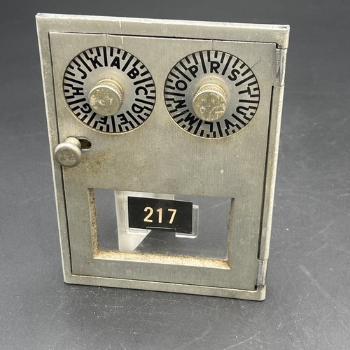 #217 University of Virginia UVA Combination Lock Mailbox Post Office ...