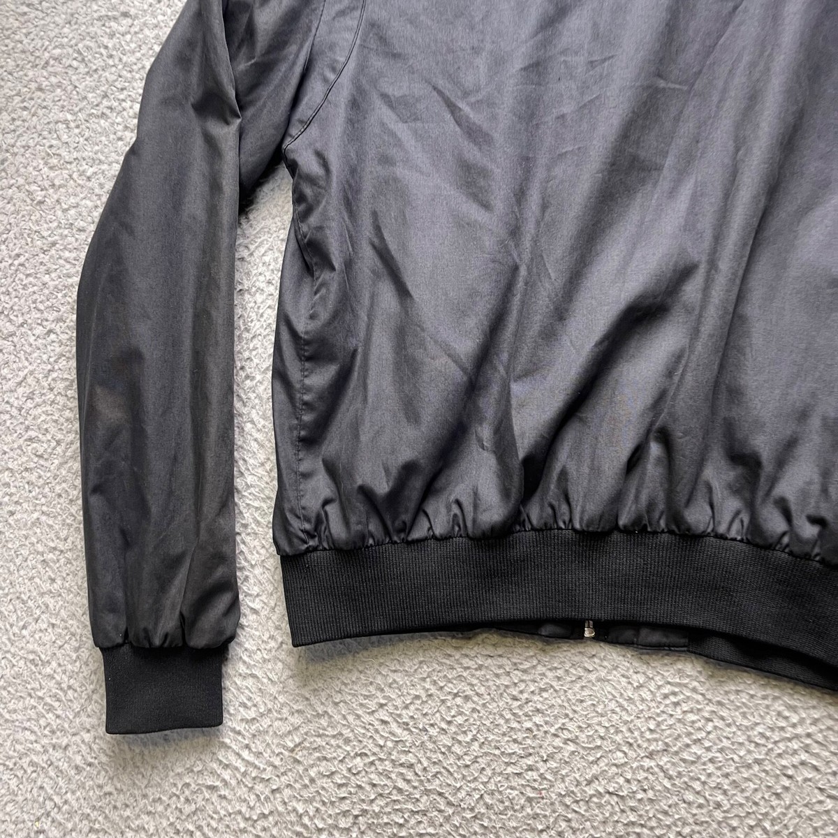 Towncraft Jacket Adult Large Black Full Zip Vintage Towncraft Jacket Adult Large Black Full Zip Vintage