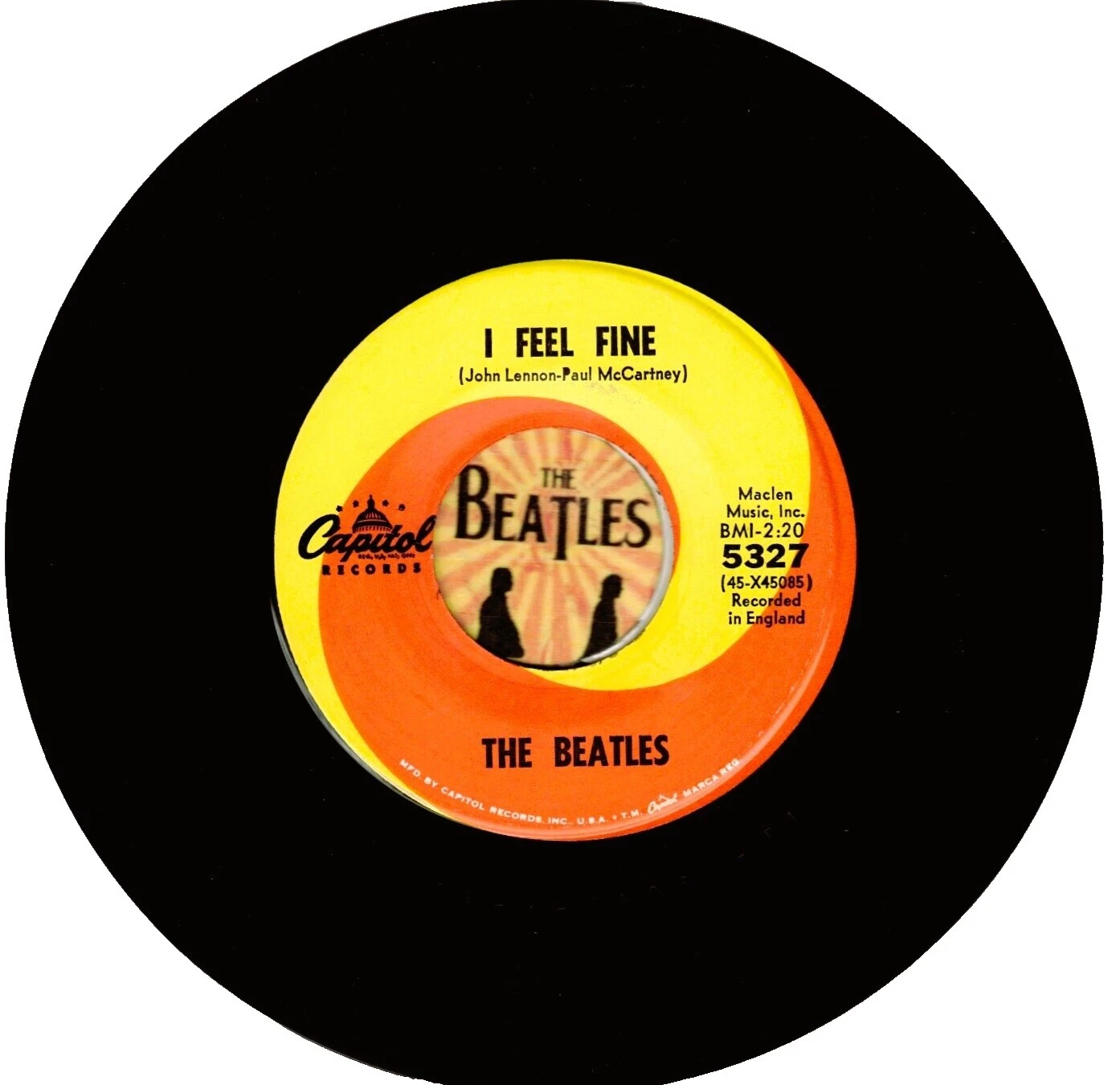 The Beatles Excellent (EX) Sleeve 45 RPM Vinyl Records