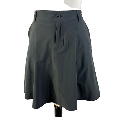 Eddie Bauer Skirt Skort size 8 Classic Black Short Swing Athletic Sports Modest