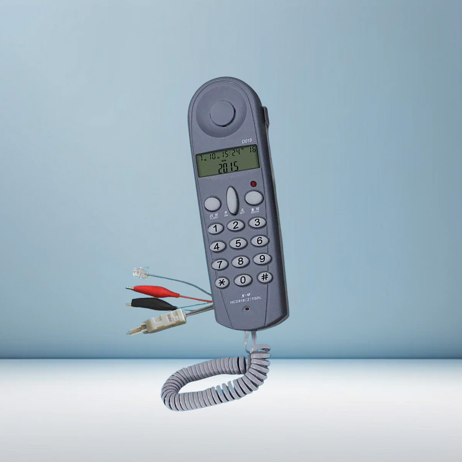 Grey Telephone Phone Butt Test Tester Cable Set Tool Line FaultP7rpX2