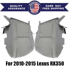 Leather Bottom SEAT COVER Gray For 2010-2015 Lexus RX350 Driver & Passenger Side