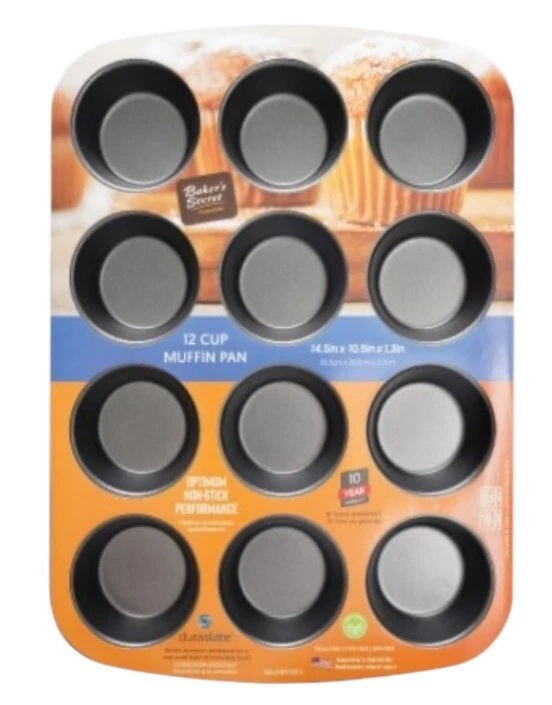 Baker's Secret 12 Cup Non-Stick Muffin Pan Cupcake - Excellent