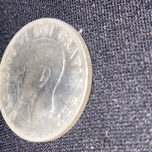 Fast Stempelglanz 1950 Kanada Silber 50 Cent Münze "Volles Design" 80% Silber - Bild 10 von 12