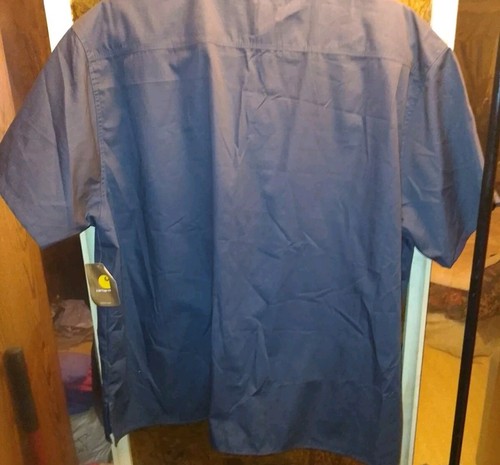 Carhartt Force Men Scrub Top 3XL Grey Short Sleeve V Neck NWT - Picture 3 of 6