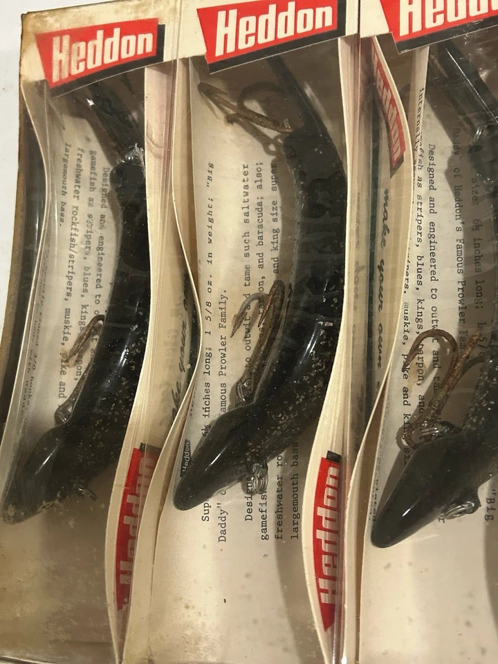 PACOTE COMPLETO SELADO REVENDEDOR DE 6 iscas de pesca Heddon MUSKY Prowler 7075 PRETO - Imagem 2 de 4